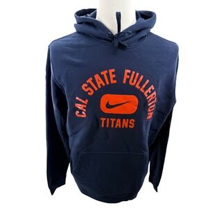 Nike Cal State Fullerton Titans Club Fleece  Hoodie Sweatshirt Mens Large NEW